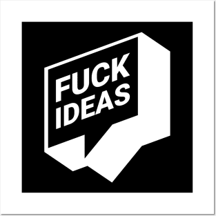 F. ideas (white) Posters and Art